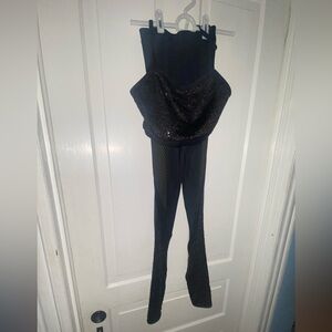 Weissman Black Sequin 2 piece jazz outfit